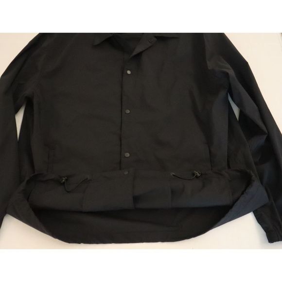 Theory M0577403 Men's Sz XL Black Nylon Blend City Coach Jacket $345 - Picture 7 of 12